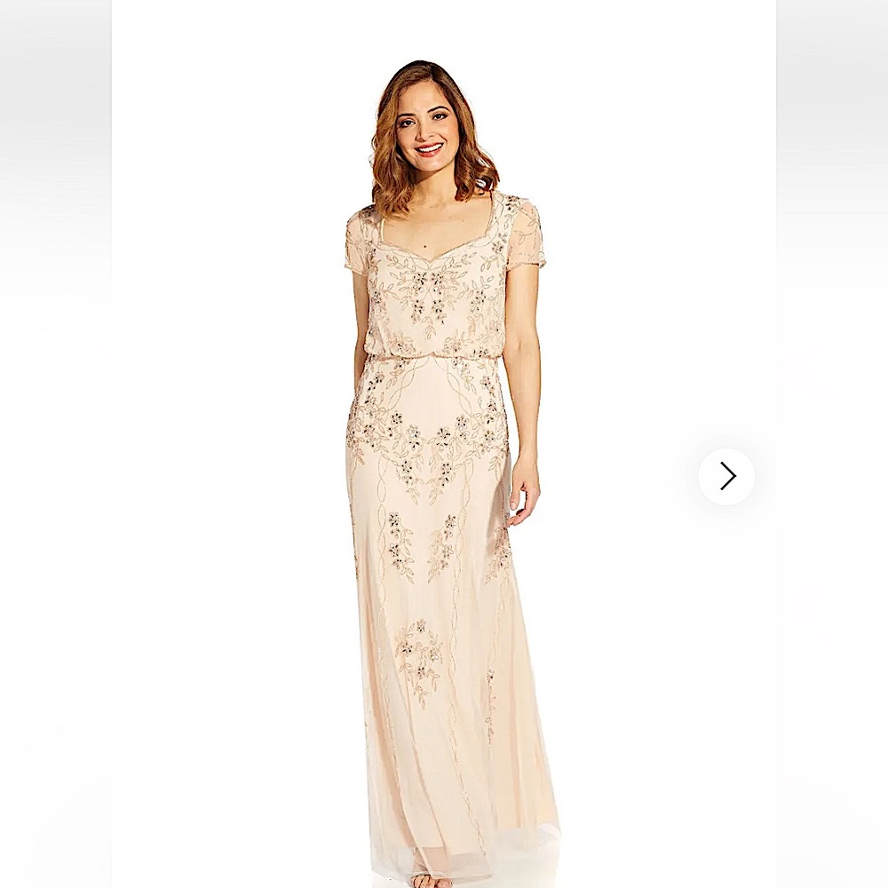 Gorgeous long beaded blouson gown ⚡️💫⭐️ NWT!